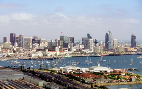 The city skyline of San Diego California USA