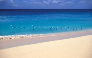 Secluded tropical sandy beach