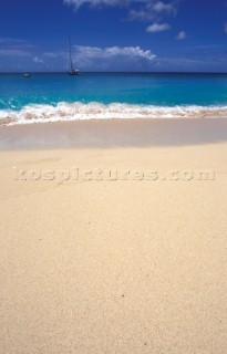 Secluded tropical sandy beach