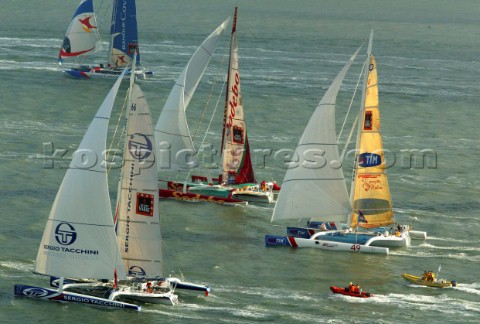 Le Havre 5 November 2003 Transat Jacques Vabre 2003 Start in Le Havre for the Multicoques 60 Sergio 
