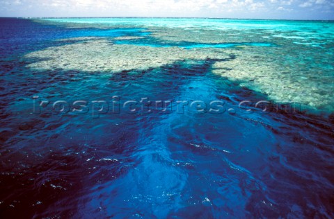 Clear waters of the Great Barrier Reef Australia