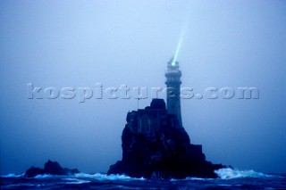 The Fastnet Lighthouse at night light