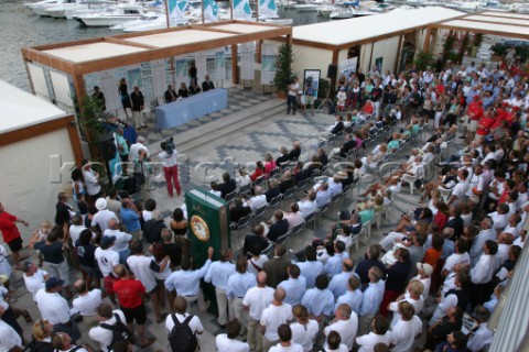 Final Prizegiving Maxi Yacht Rolex Cup 2003 Porto Cervo Sardinia