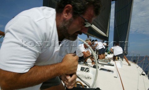 Onboard Maxi My Song Maxi Yacht Rolex Cup 2003 Porto Cervo Sardinia