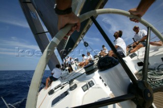Onboard Maxi My Song Maxi Yacht Rolex Cup 2003, Porto Cervo Sardinia
