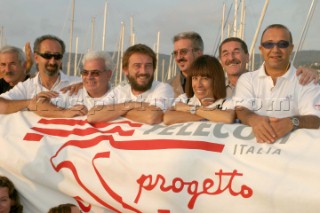 Barcolana 2003, Trieste. Giovanni Soldini on board Progetto Italia Matti .