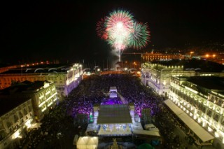 Trieste, 11 10 2003. Barcolana 2003. The eve of the start - Piazza dell Unitˆ.
