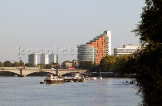 A view of the Putney Wharf development at Putney Bridge, London