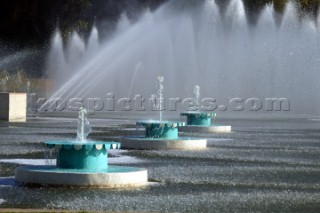 The fountains in Battersea Park, London