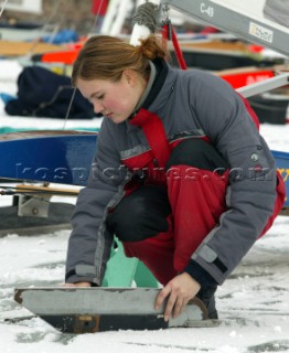 Balatonfured 17 January 2004. DN Ice World Championship 2004 on the Balaton lake:. Merili Randmaa  C 49.