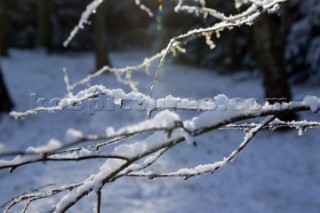 Snow and ice winter scenes UK