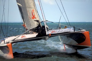 January Sail Trials of the new Maxi Catamaran Orange