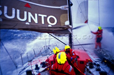 Leg 4  Auckland to Rio de Janeiro Volvo Ocean Race 20012002 On board of Amer Sports One Photo Stefan