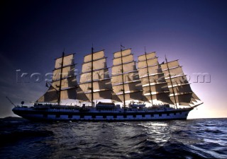 The Royal Clipper. largest sailing cruise ship