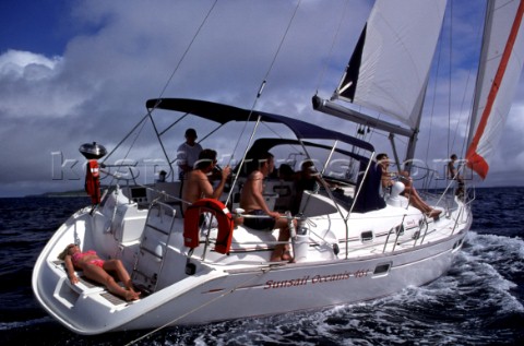 charter boat sailing Sunsail Tonga