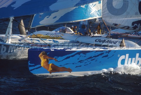 The Maxi Catamaran Club Med skippered by Grant Dalton