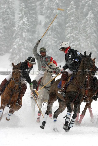 22 February 2004 Franck Muller vs Audi Ice Polo on snow with horses in Cortina Italy