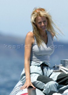 Mrs Bertarelli. Americas Cup 2003