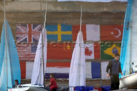 Cancelled racing during the Barcelona Olympic Sailing Week March 2004