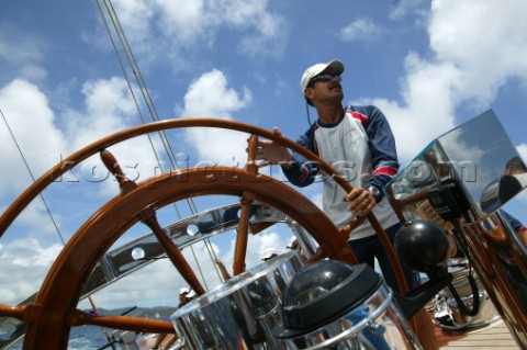 Antigua  17 04 04Antigua Classic Week 2004J5 Ranger Skipper Peter Holmberg