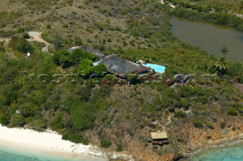 Necker Island in the British Virgin Islands belonging to Richard Branson 