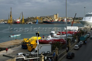 28/5/04.Valletta, Malta:The fleet in Valletta Harbour prepare for tomorrows endurance race around Malta