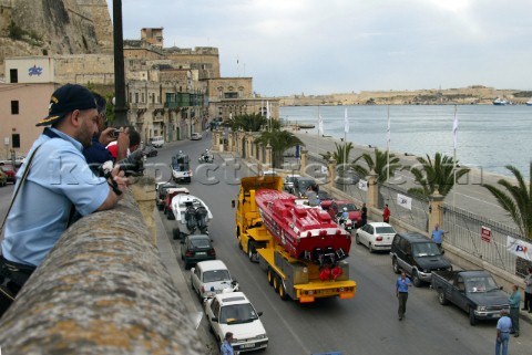 28504Valletta MaltaA croud gathers as the boats leave for the pararde around Valletta