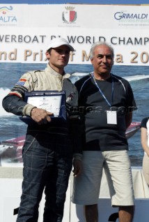 30/5/04 Valletta, Malta: Wicked Valletta, driver Paul Falzon is presented with the Grimaldi ferries prize