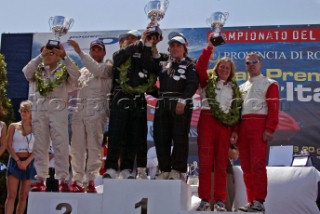 Powerboat P1 World Championships 2004 - Grand Prix of Italy. Overall Prizegiving Supersport Class: Winner - Fainplast (Italy)