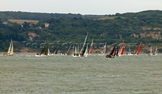 Round the Isle of Wight Race 2004 organised by the Island Sailing Club.