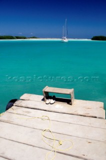 End of the pontoon, Caribbean