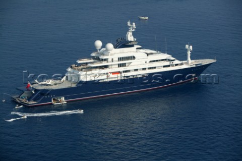 Octopus The huge blue luxurious superyacht owned by Paul Allen of Microsoft