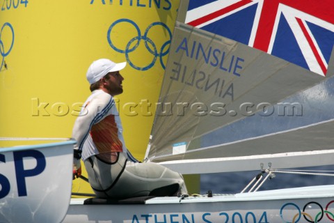 Athens 19 08 2004 Olympic Games 2004   Finn BEN AINSLIE GBR