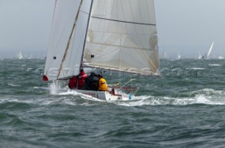 J80 Redshift racing in Sportsboat class during Cowes Week 2004