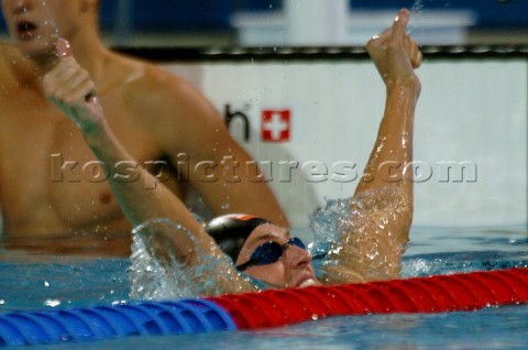 Athens 2004  18th August 2004 Swimming  100m freestyle Pieter van de Hoogenband gold medal