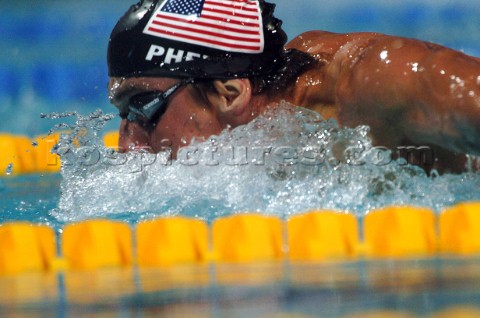 Athens 200419th August 2004Swimming Michael Phelps USA