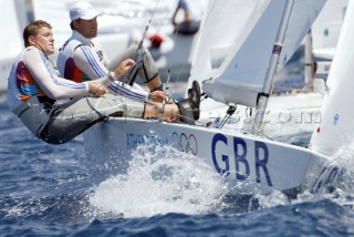 2004 OLYMPIC GAMES. Ian Percy and Steve Mitchell. GBR boat Star class