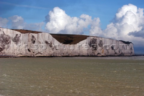 White Cliffes of dover Digital picture clouds have been added