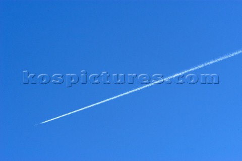 Jet plane in the sky