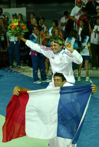 Athens 25 08 2004 Olympic Games 2004   Mistral F FAUSTINE MERRET FRA Gold