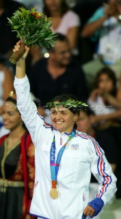Athens 25 08 2004. Olympic Games 2004  . Mistral F. FAUSTINE MERRET (FRA). Gold.