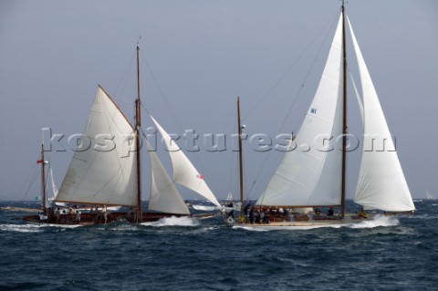 Classic yawls during at the Voiles de St Tropez 2004 