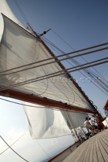 The classic yacht Eleanora during the Voiles de St Tropez 2004