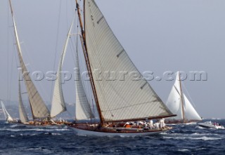 Classic yacht racing action at the Voiles de St Tropez 2004