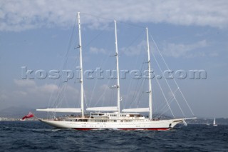Superyacht Athena anchored in St Tropez