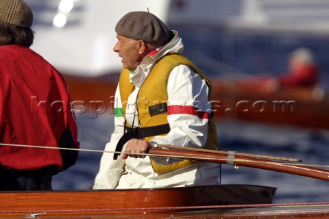 Dragon 75th Anniversary Regatta 2004  St Tropez Borge Borresson at 86 years of age has not missed a 