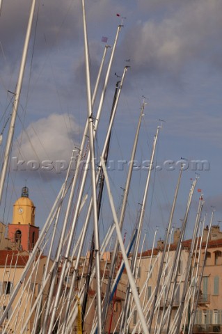 75th Anniversary Regatta of the Dragon Class 2004  dockside St Tropez