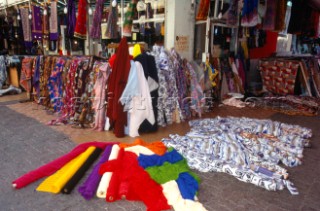 Clothes and coloured fabrics for sale, Dubai - United Arab Emirates.