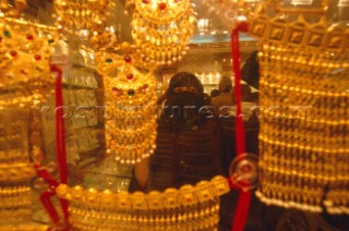 Deatil of merchandise at the Golden Souk, Dubai - United Arab Emirates