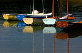 Yarmouth Skows in morning light, Isle of Wight.